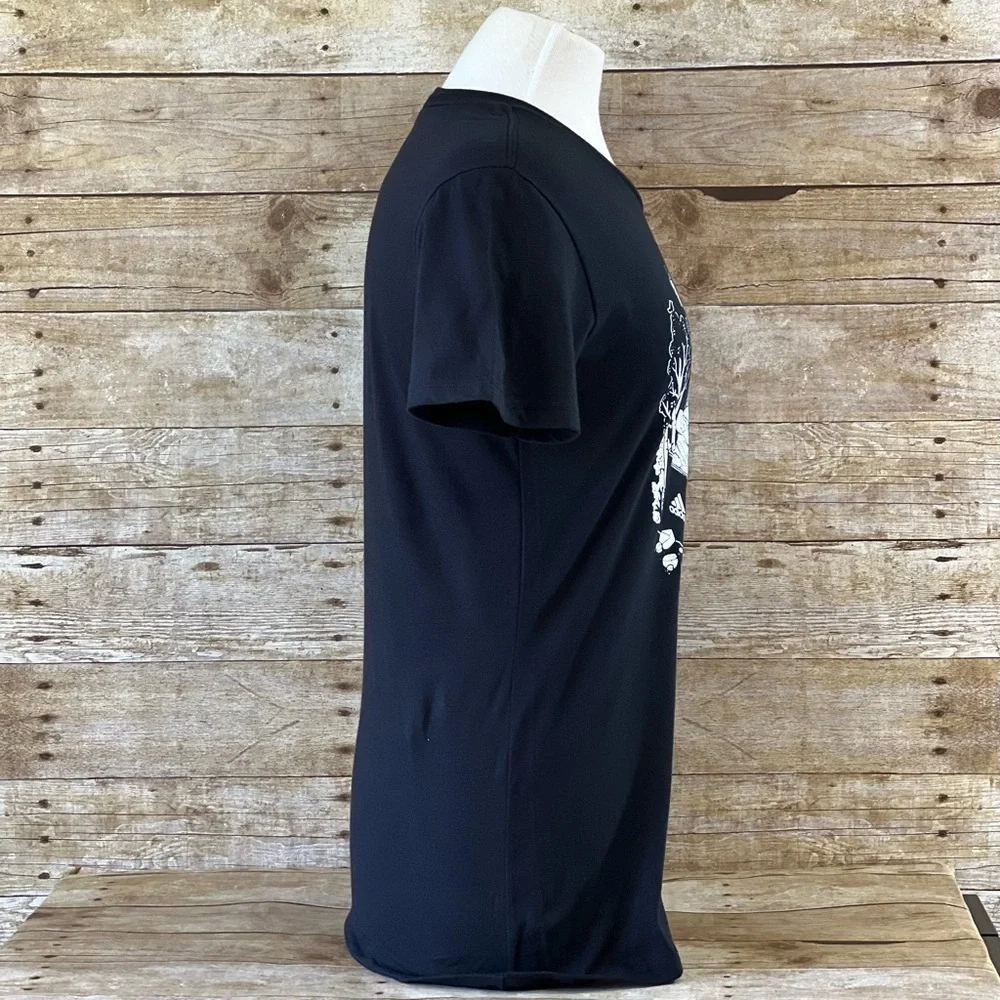 Adidas Terrex Amplifier Tee Womens Medium Black Graphic T-Shirt IA7360 NEW - Picture 8 of 9